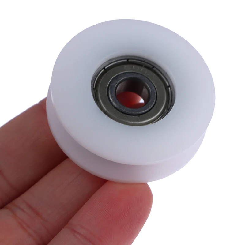 Innovative And Practical 8*40*11.5MM 608ZZ Package Plastic Wrap POM Line Wire Rope Pulley Bearing Pulley White U Groove