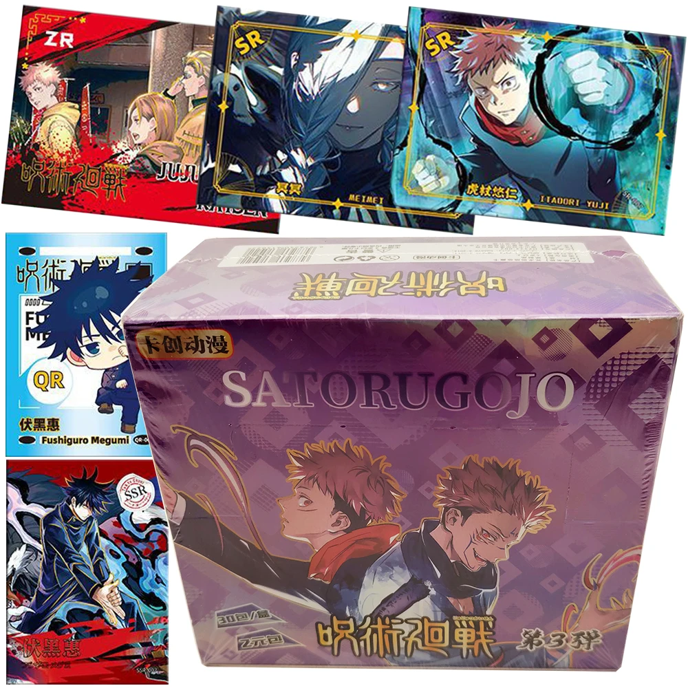 

Jujutsu Kaisen Hot Blooded Anime Collection Card Fans Collect Popular Characters Gojo Satoru Ryomen Sukuna HD Cards Toys Gifts