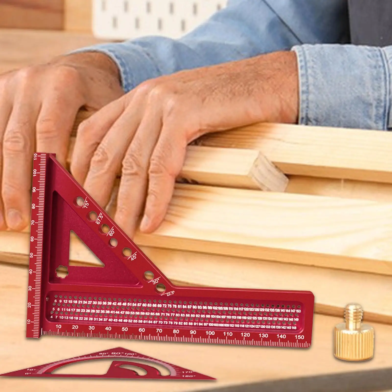 Angle Ruler High Precision Ruler Portable Multi-Angle Square Marking Tool For Carpentry Construction Engineering Drafting