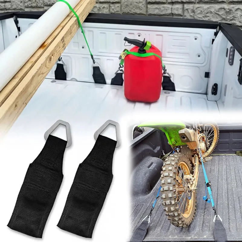 1/2pcs EZ Bed Anchor  Removable for Truck Tailgate 1071 lbs Capacity No-Drill Easy Install Tie Downs Holds Cargo Securely