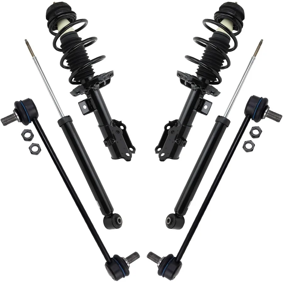 طقم تعليق أمامي وخلفي كامل تبختر لفائف الربيع الجمعية امتصاص الصدمات Sway Bar Stabilizer Link متوافق مع 20182 #1