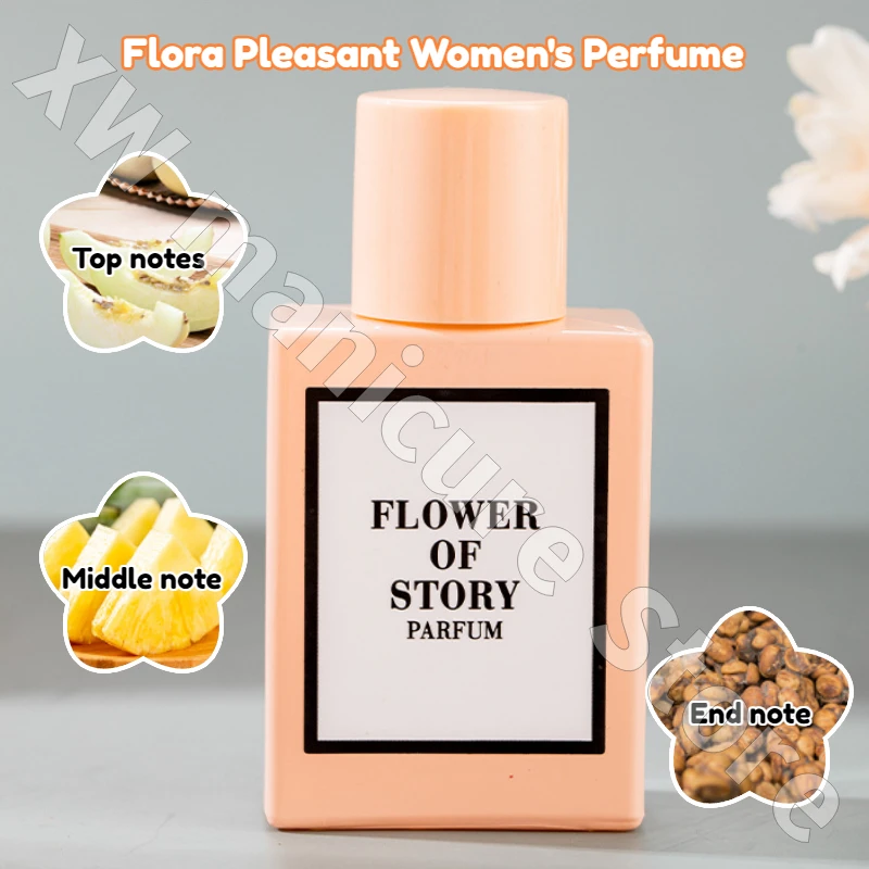 Hua Yue Blooms Three-Piece Perfume Set Box Lasting Fragrance Romantic Sweet Fresh and Elegant Confident Temperament Charm