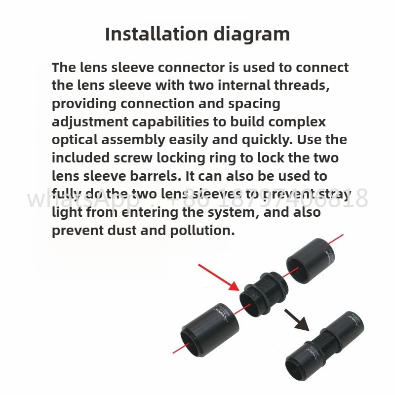 

5 pieces per pack.，OMLLC series optical lens sleeve connectors
