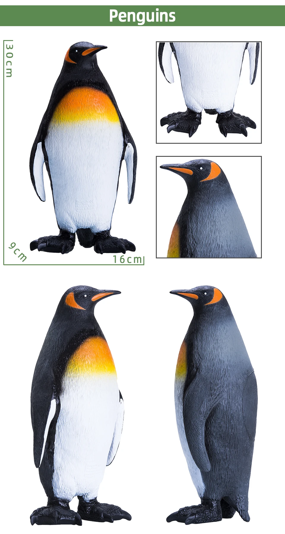 Big Size Soft Rubber Sea Life Simulation Action Figure Animal Model Toys for Children Kids Whale Figures Collection Educational