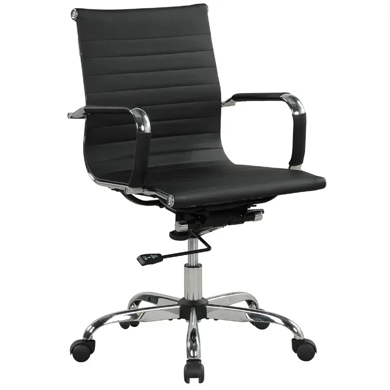 

37.5 in Manager's Chair with Adjustable Height & Swivel, 250 lb. Capacity, Black