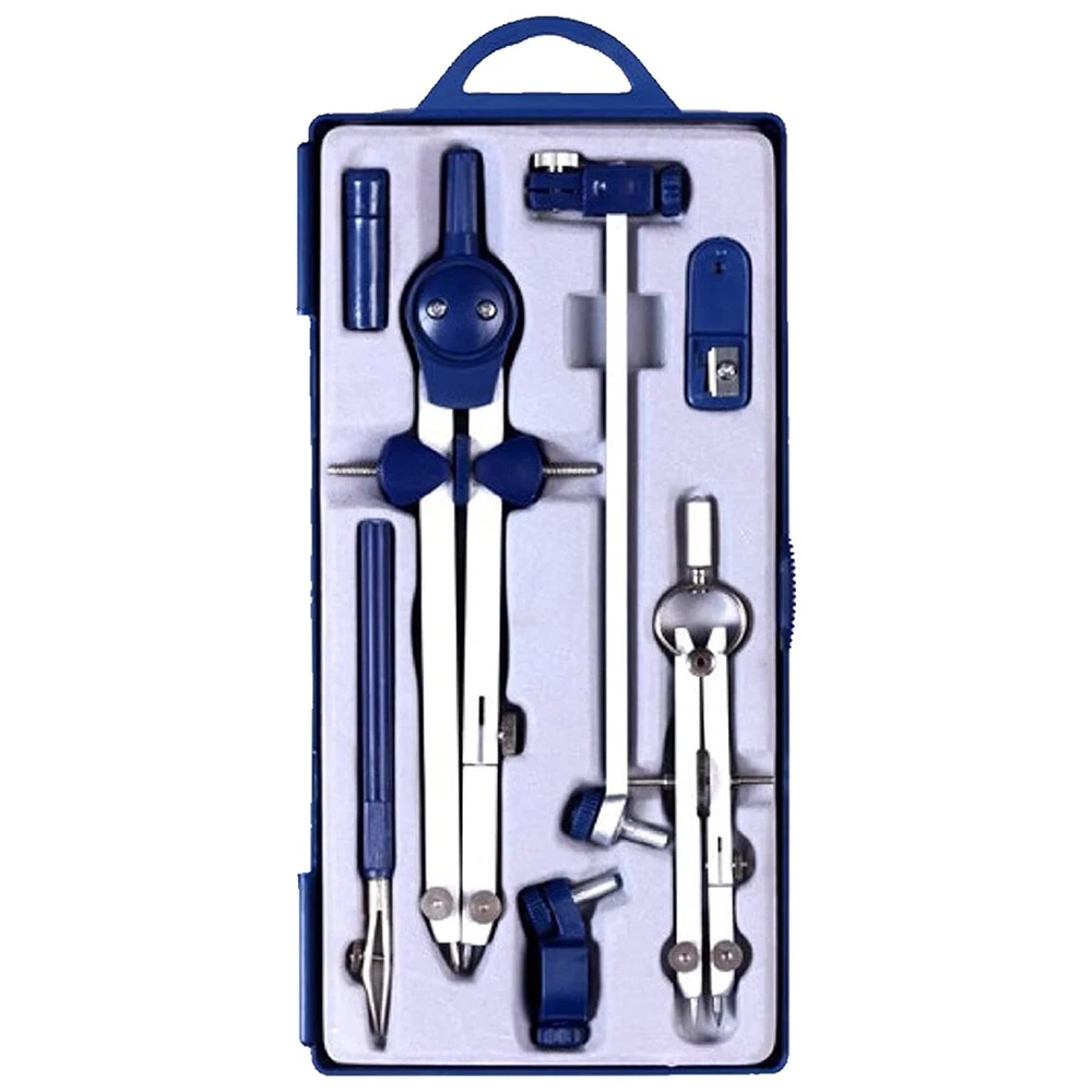 

GO-9Pc Drafting Compass For Geometry Set Tool Compass Drawing Tool For Geometry For Drafting, Math, Drawing, Engineer Tool