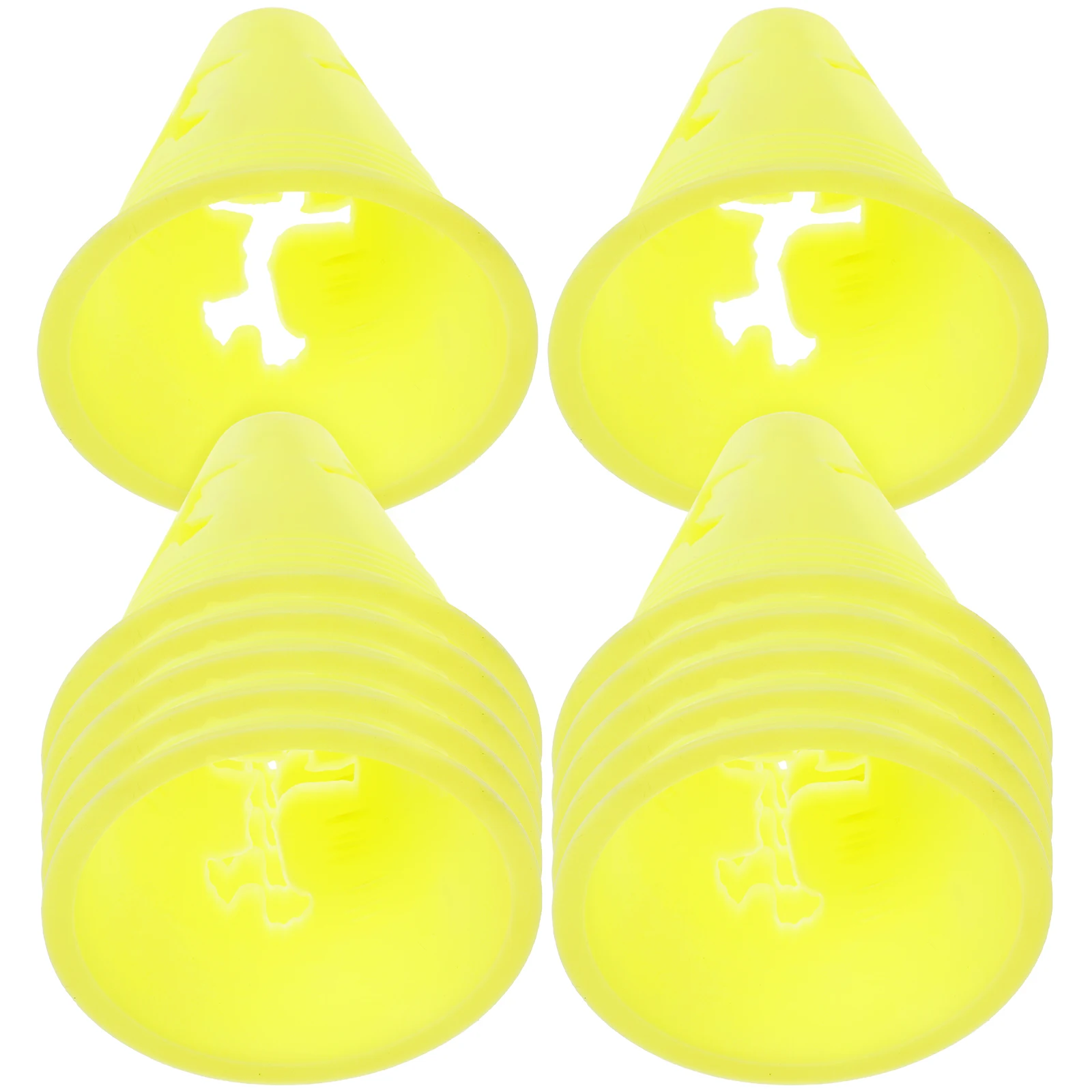 

12Pcs Pe Cones for Sports Training Natural Deformation Recovery Miniature Road Cones Skating Small Cone