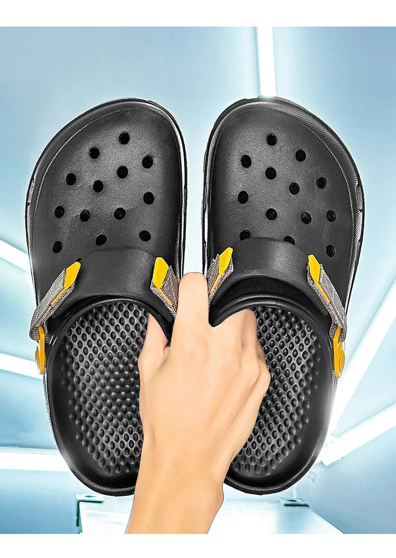 

2025 Men's and women's slippers EVA soft sole comfortable beach shoes garden shoes home shoes outdoor hiking and fishing sandals