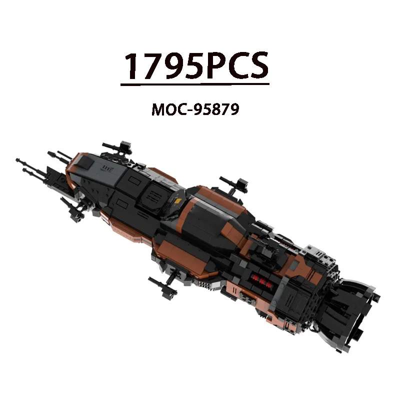 

MOC-95879 Medium Star Destroyer Dark Orange Black Interior Color Building Block Model 1975pcs Creative Birthday Gift for Kids