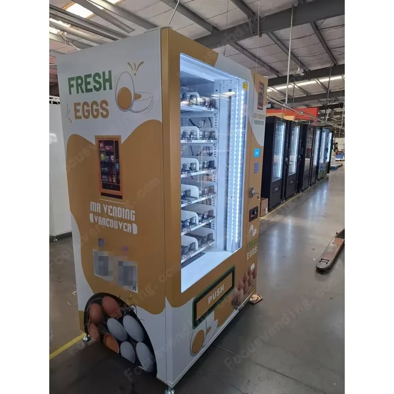 Automatic  Fresh Egg Dispenser Vending Machine Farm to Consumer Refrigerated Cashless Support Customization view 4