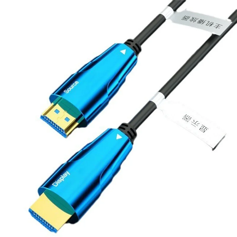 2.0 Compatible 4K Fiber Optic High-Speed Cable- High Quality HD For PS5 TV Stick Box PC HDR Video Wire Blue