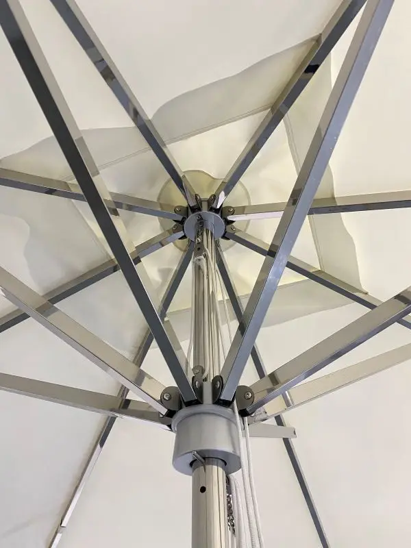 Heavy  Market Umbrella  Star Hotel Round Outdoor Umbrella Stainless Steel Patio Umbrella Parasol
