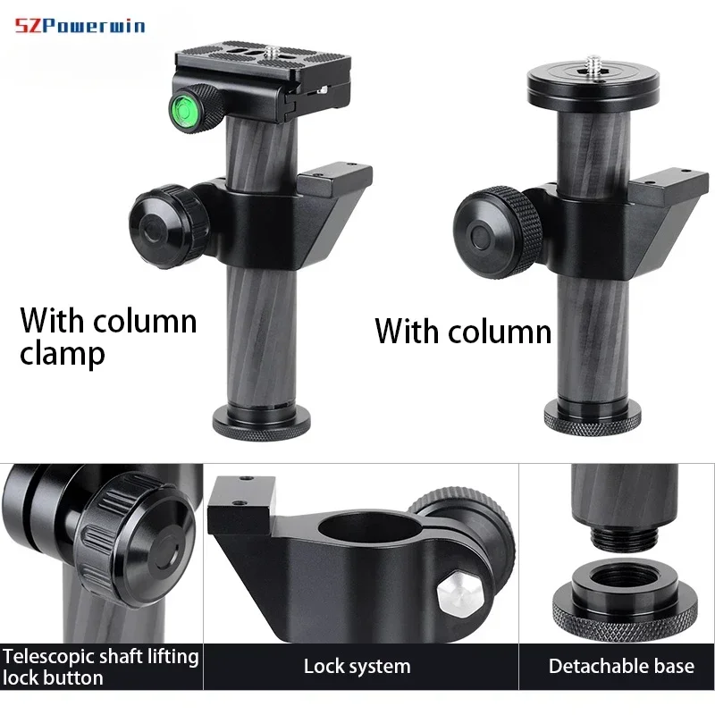 Szwin Tripod Plat cepat lepas, lensa telefoto, plat penopang untuk Arca Swiss Nodal plat geser dengan pilar penjepit untuk kamera