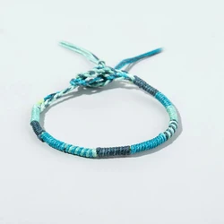 Waxed Cord Hand Braided Bracelet Women Men New Fashion Multicolor String Handmade Boho Waterproof Summer Beach Jewelry Present
