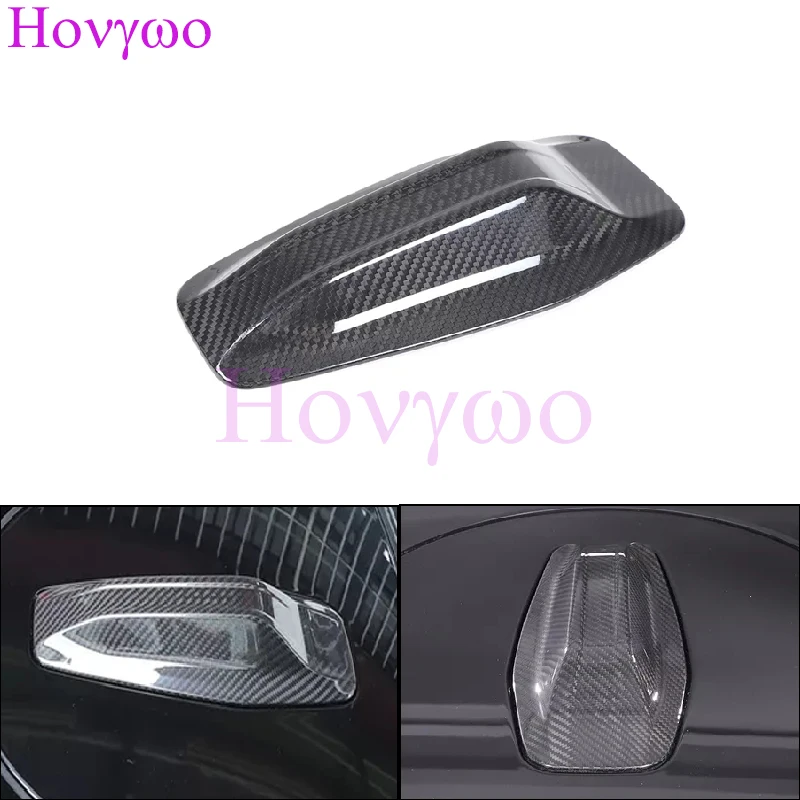 

Car Roof Shark Fin Real Carbon Fiber Antenna Cover For BMW 5 Series G60 G68 2024up