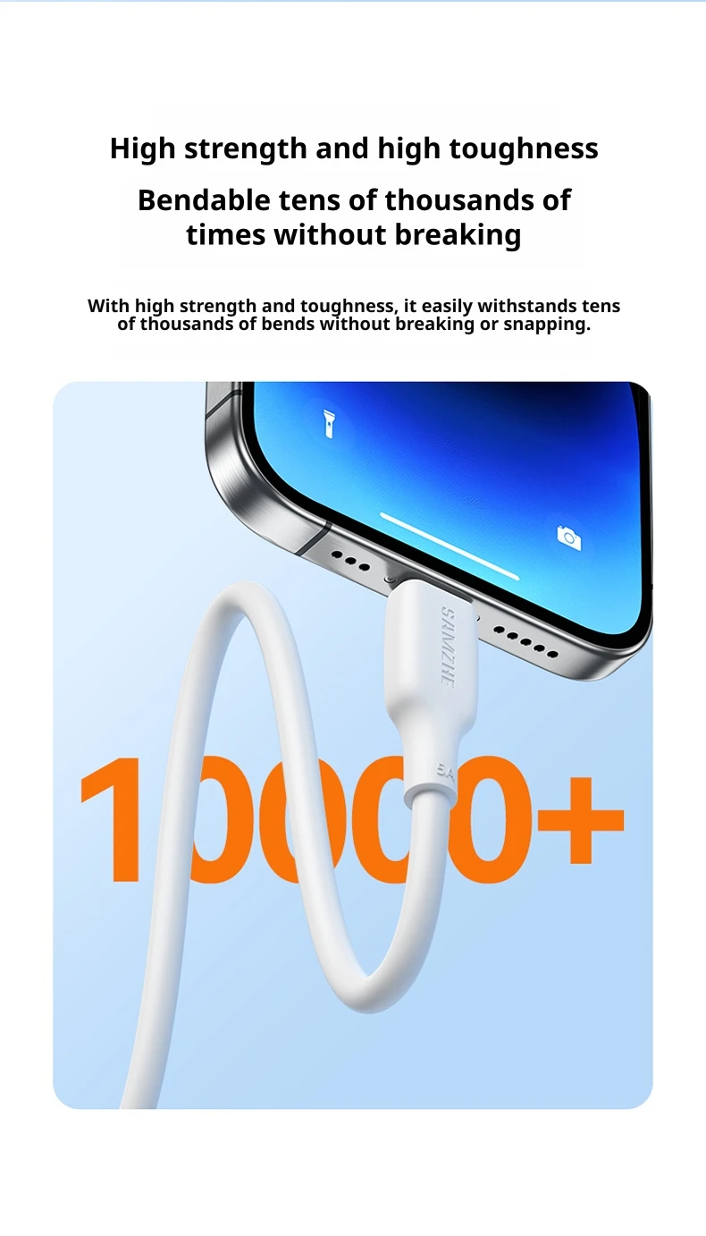 SAMZHE Typ-C zu Typ-C 100W 5A Schnellladekabel, Superschnelles Laden für Huawei Mate 80, Xiaomi, Vivo, Honor, Android 88W/66W – Detail 10