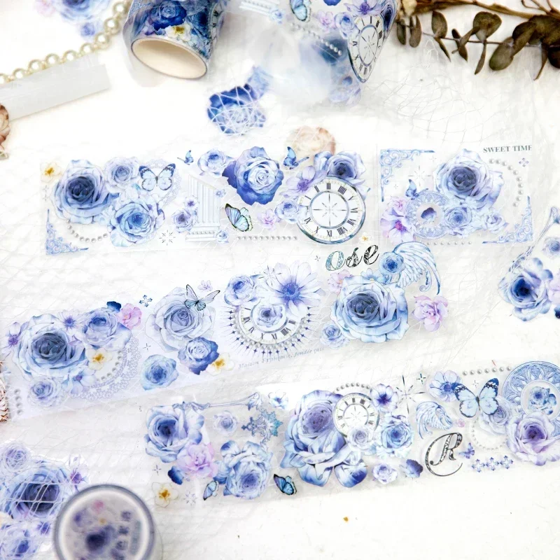 1Roll 3M PET Tape Blossom Adhesives Literary Artistic Decoration Materials Cycle Paste Handbook Tapes Scrapbook Cut 50MM*3M