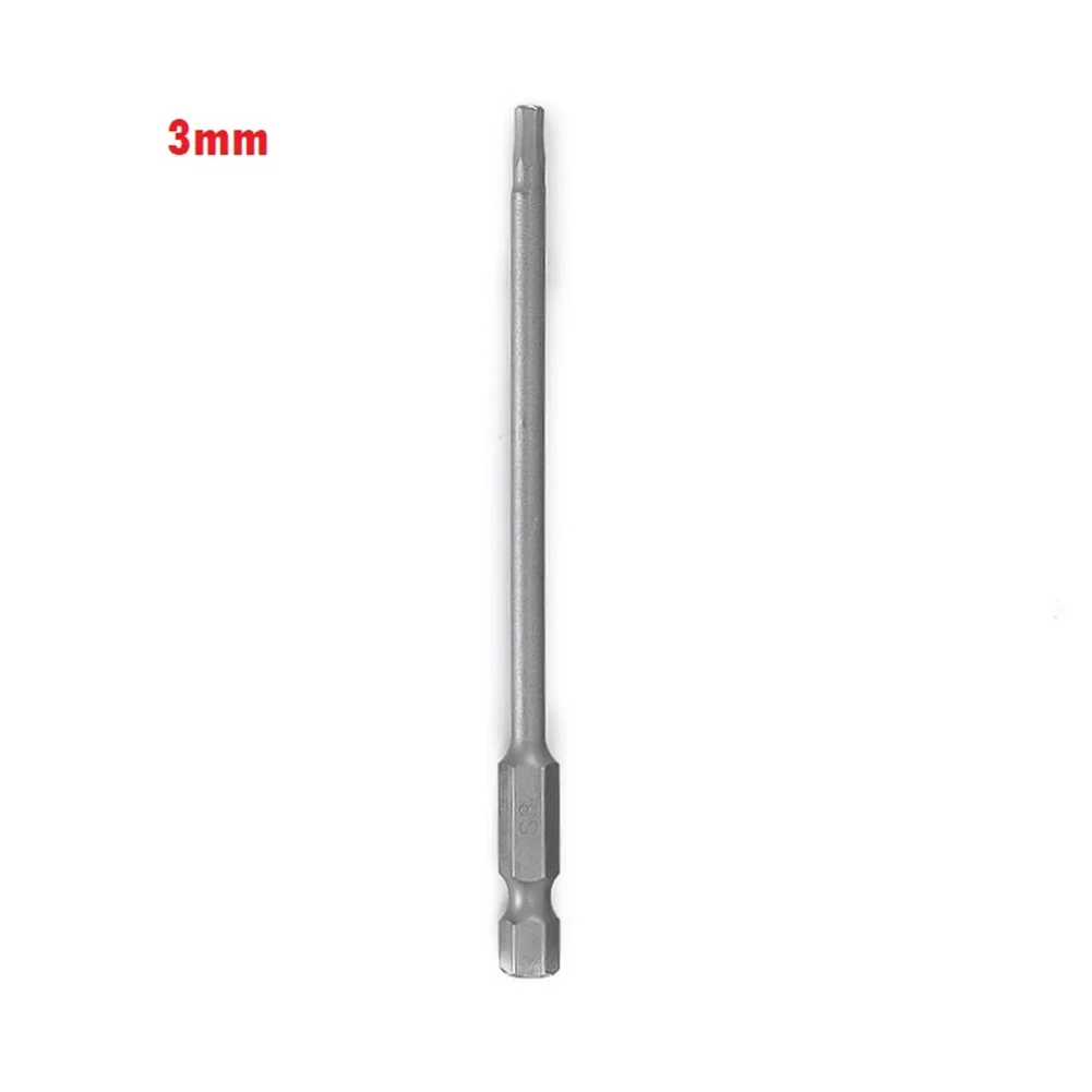 Silver Screwdriver Bit Hand Tools 1 4  Hex Shank Alloy Steel Electric Screwdrivers Hex Shank Hexagon Wrenches Magnetic