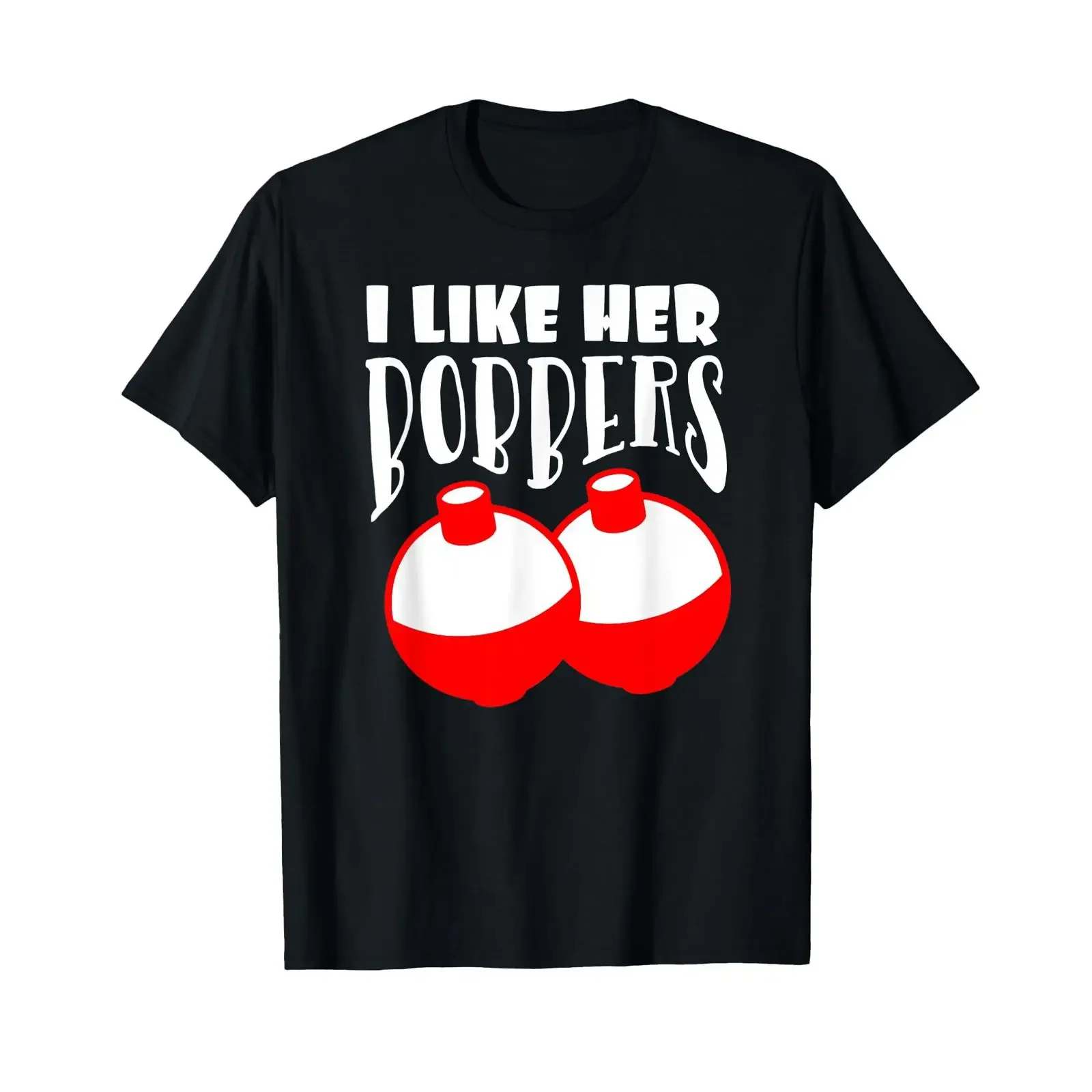 Men's I Like Her Bobbers T Shirt Funny Fishing Couples s vintage Washed Breathable homme Stylish fashion designer clothes