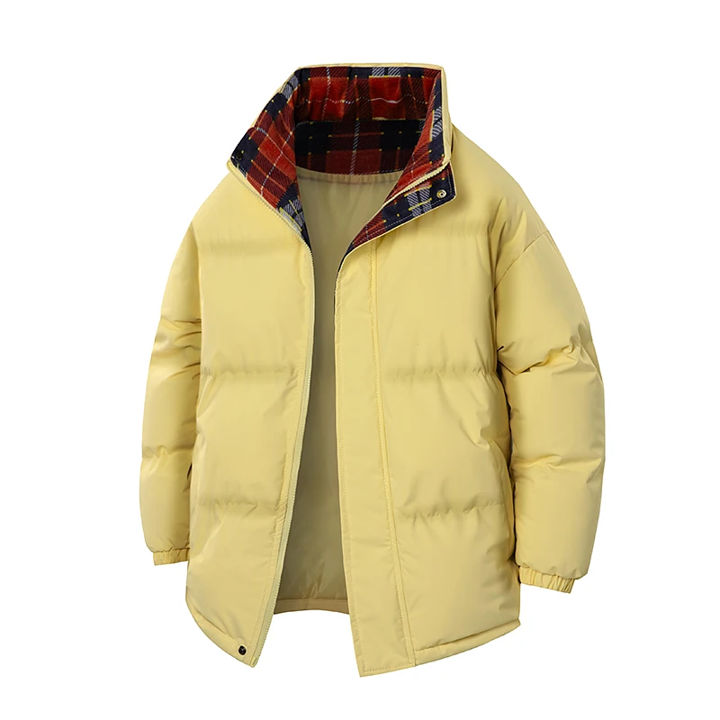 

Пары с воротником-стойкой, хлебные куртки, пуховые куртки для альпинизма на открытом воздухе, на хлопковой подкладке, толстые и теплые мужские пальто в американском стиле