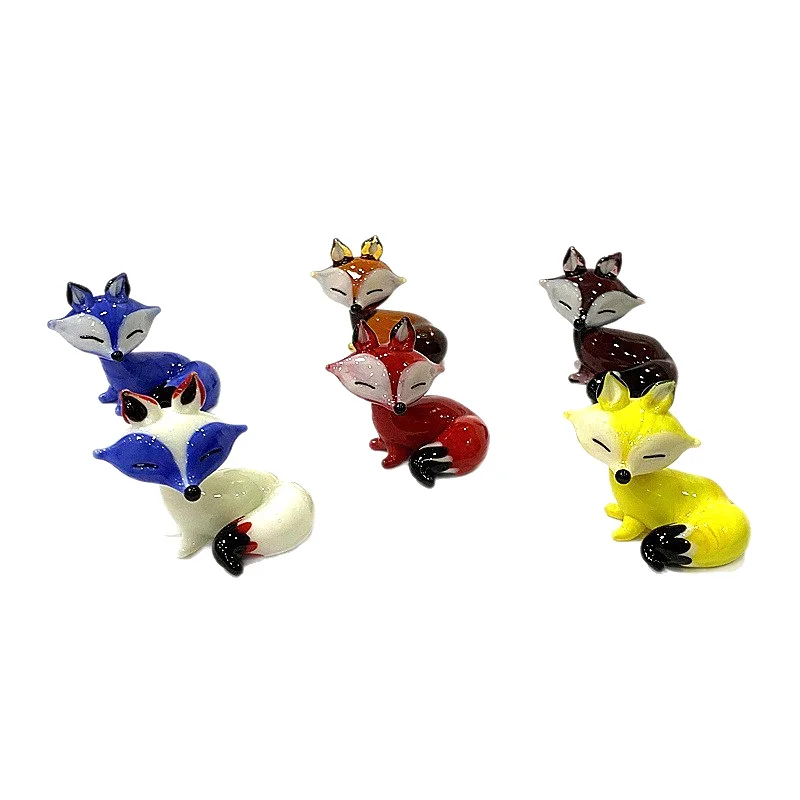 Mini Glass Fox Figu…