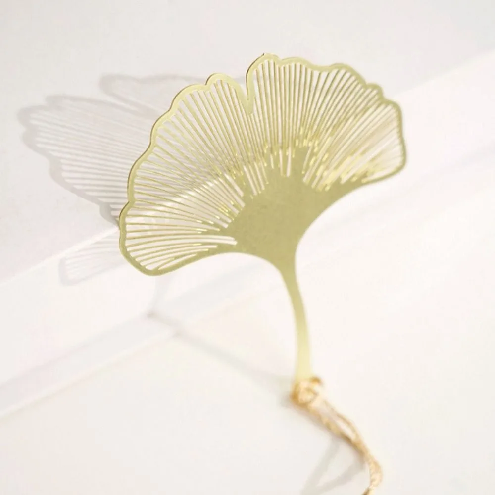 Lotus Flower Hollow Out Bookmark Leaf Maple Leaves Metal Bookmark Chinese Style Book Accessory Book Clip