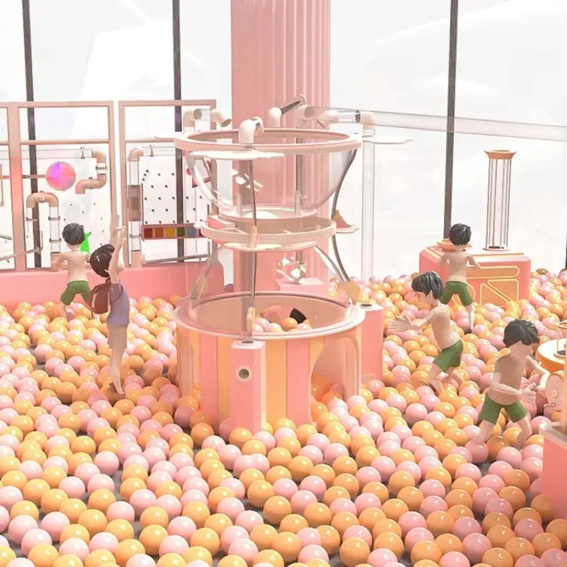 Newly Upgraded Amusement Park Machine Children's Interactive Ball Game Machine Ball Pit Cleaning Machine