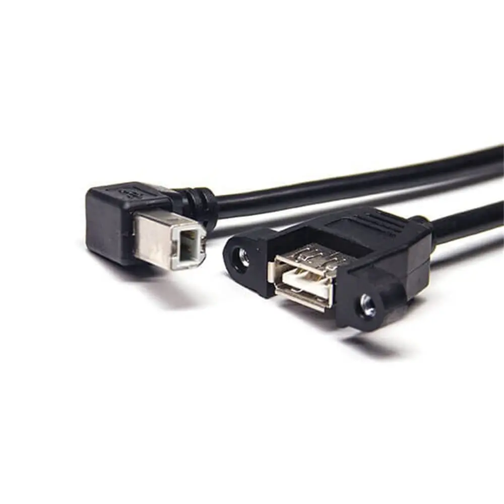 Micro USB OTG Cable, Type B Right Angle to Type A Female Adapter, Fast Data Sync & Charging for Phones, Tablets