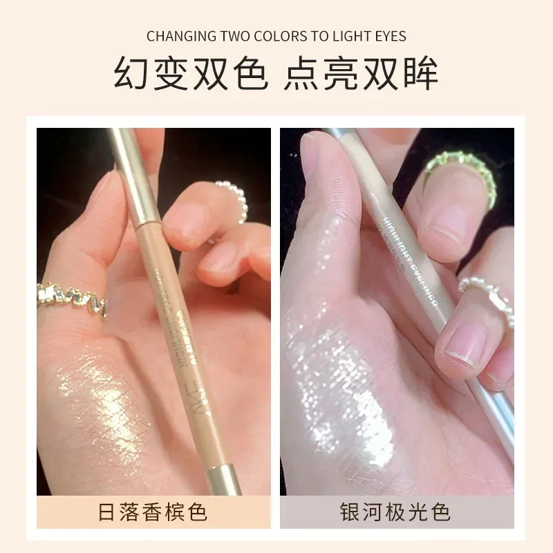 

AKF Highlighter Pearlescent Eyeliner Gel Pencil Highlighting Stick Eyeliner Long-Lasting Waterproof Rare Beauty Makeup Cosmetic