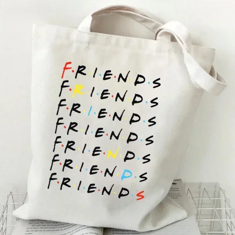 SV1 Bolsa de lona para senhoras, bolsa casual, bolsa lateral para mulheres, Pikachu, Friends TV Show, estudante, compras