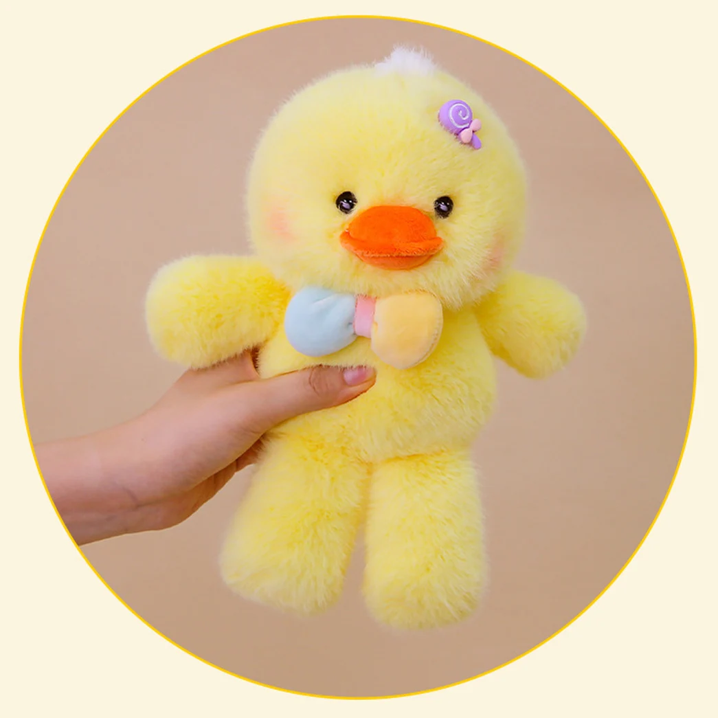 1pc 25cm/9.84in Little Yellow Duck Plush Toy Candy Run Run Figurine Cute Plush Toy Ornament Companion Doll Claw Machine Prize