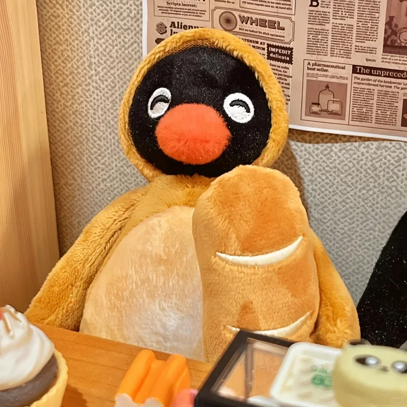 Nuovo originale Pingu Pengu Pane Superman Crema tostata cremosa Pane tostato Kawaii Doll Ciondolo Decor Collezione di giocattoli Regalo di compleanno