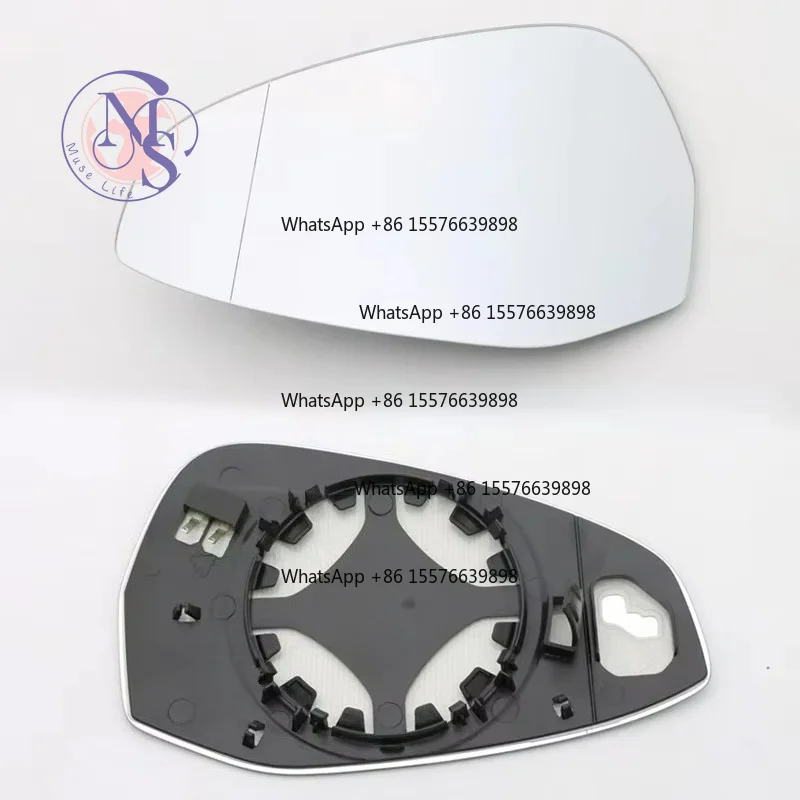 ZOCI‑FOR HONGQI H5 2020‑2023 Side Mirror Cover Lens Frame Turn Signal Lamp, Auto Rearview Mirror Spare Replacement Parts