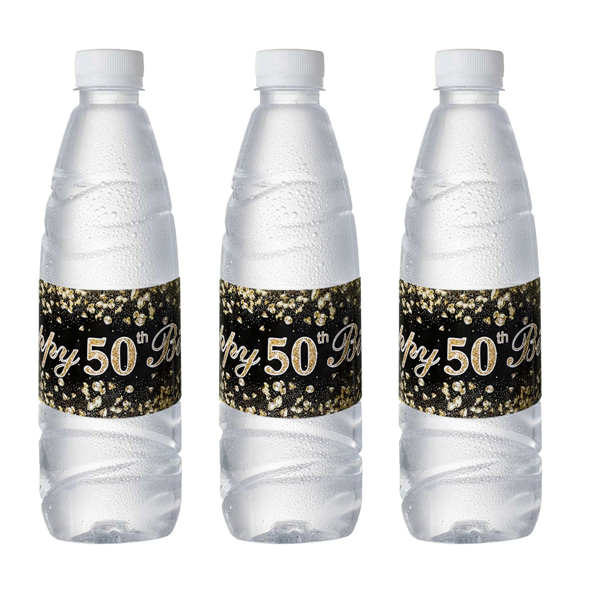 Pegatinas de botella de 30, 40, 50, 60 cumpleaños, decoración de feliz cumpleaños para adultos, 18, 21 años, etiqueta de botella, suministros de cumpleaños