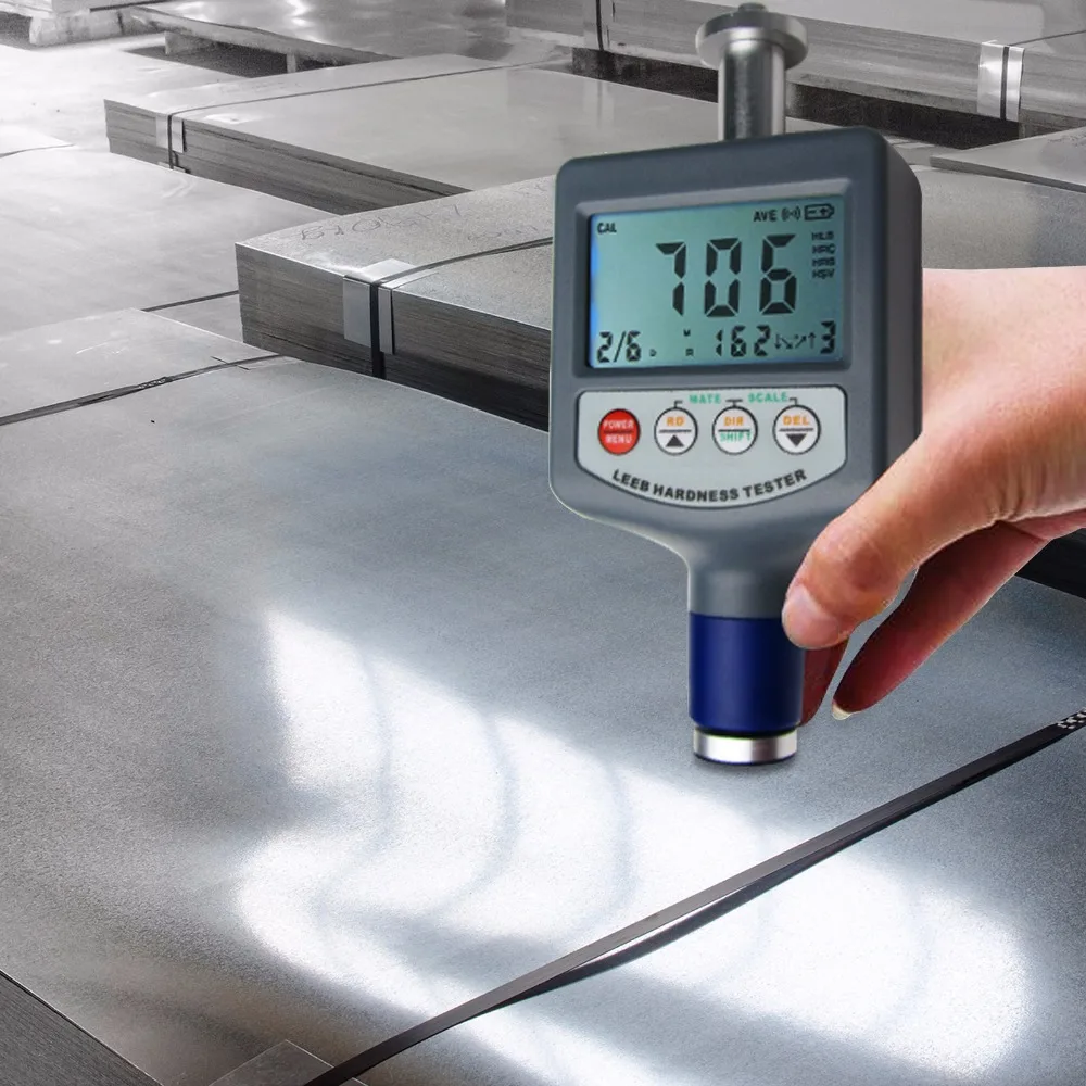Digital Portable Leeb Hardness Tester 200-900L Range 50 Stainless Steel Gray Cast Iron Brass Bronze Data Memory