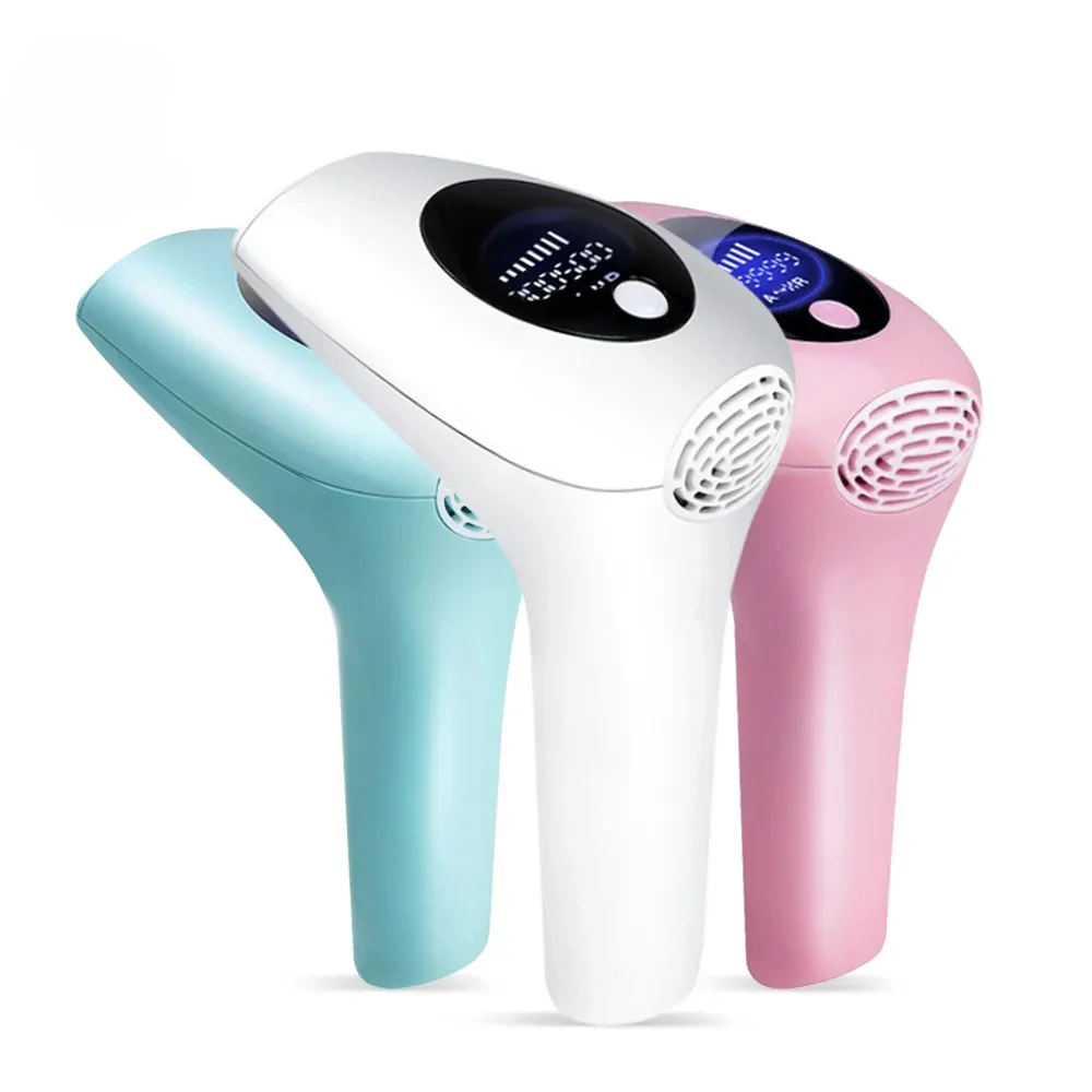 

900,500 Flash Body Pubic Bikini 8 Gears Handheld Gun IPL Hair Removal for Women Permanent Pulses Laser Epilator Depilator