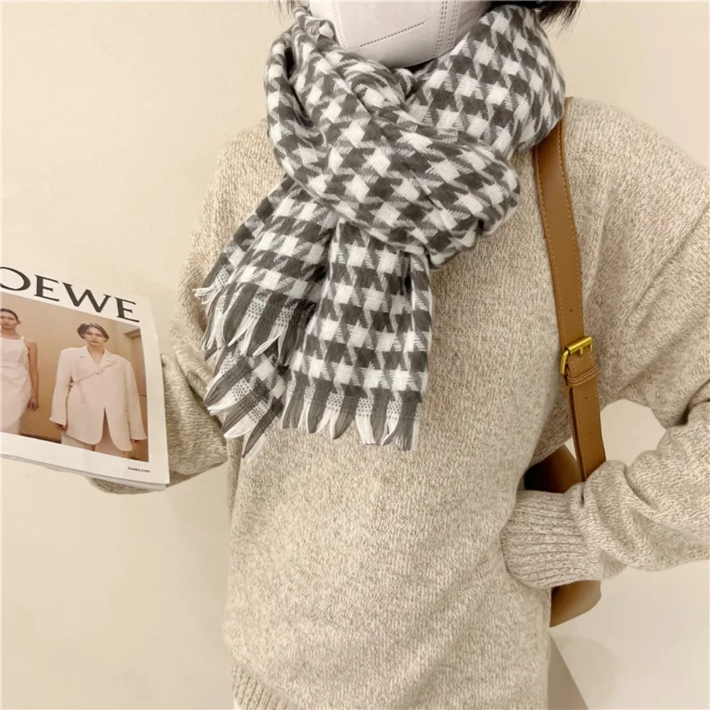 190*70CM Fashion Autumn Winter Newest Imitation Cashmere Cotton Scarf Women Luxury High-end Sense Versatile Thickened Warm Shawl