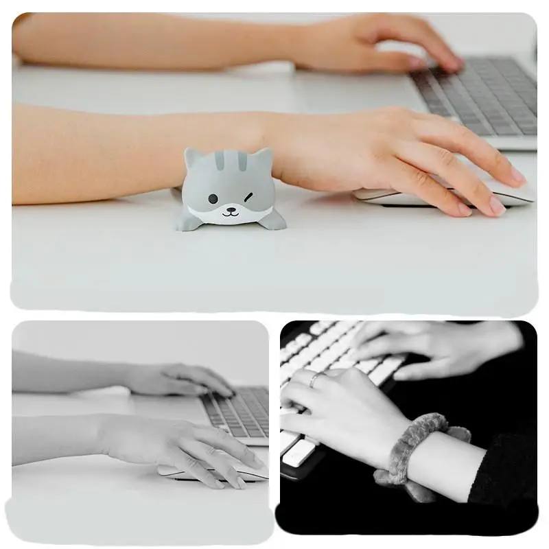 Alas Mouse Dekompresi, Bantalan Pergelangan Tangan, Bantalan Pergelangan Tangan Wanita, Alas Desktop Kantor Kartun Lucu, Bantalan Pergelangan Tangan, Bantalan Tangan, Bantal Tangan