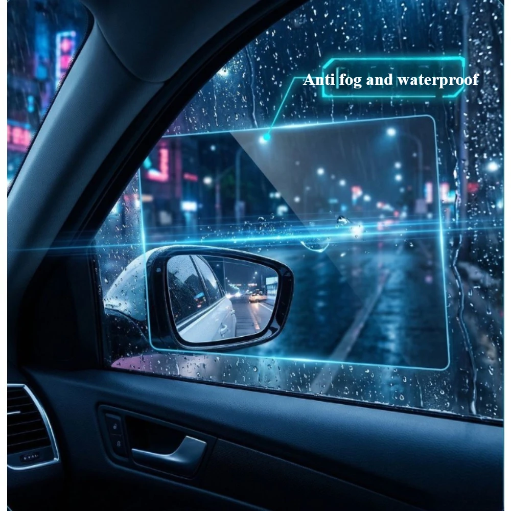 4pcs Anti Fog Film Glare Rainp - đánh giá và giá Anti Glare Car Rearview Mirror Film