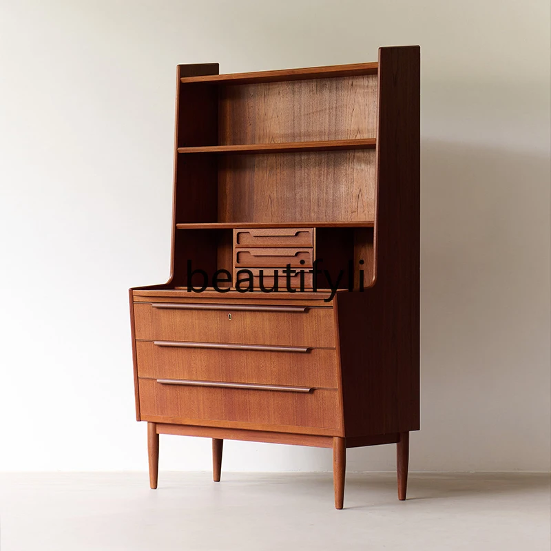 

Retro dresser makeup table desk storage cabinet furniture solid wood multi-functional Nordic