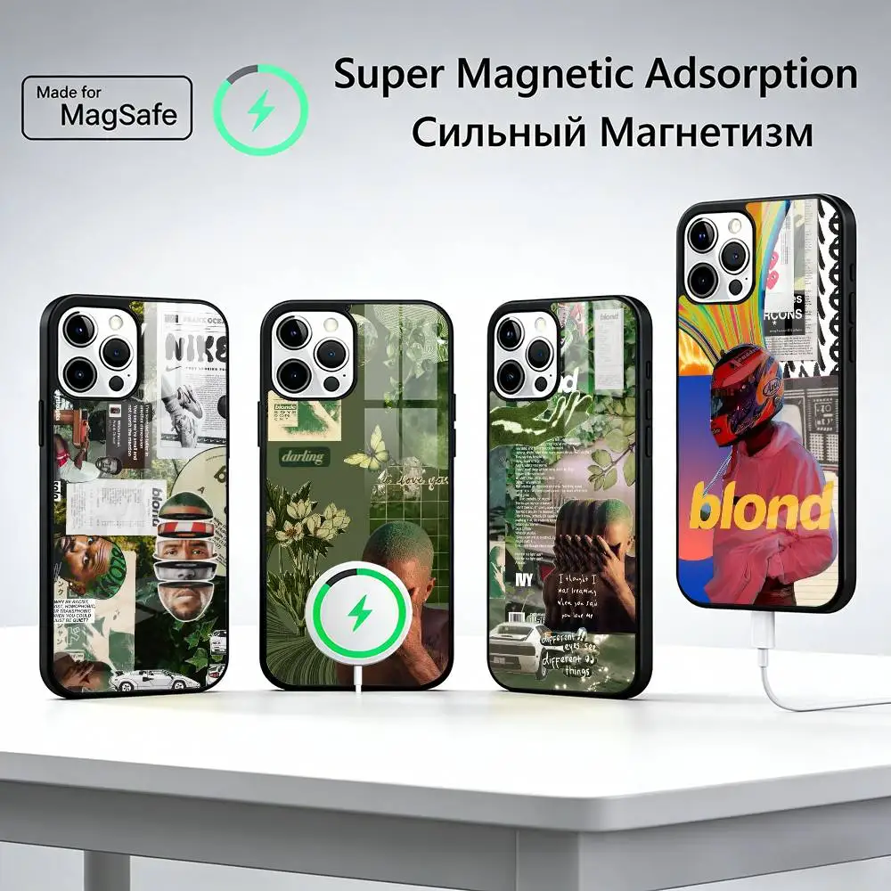 

F-Frank Singer O-Ocean Phone Case For iPhone17,16,15,14,13,12,11 Plus,Pro Magnetic with Magsafe Wireless Charging