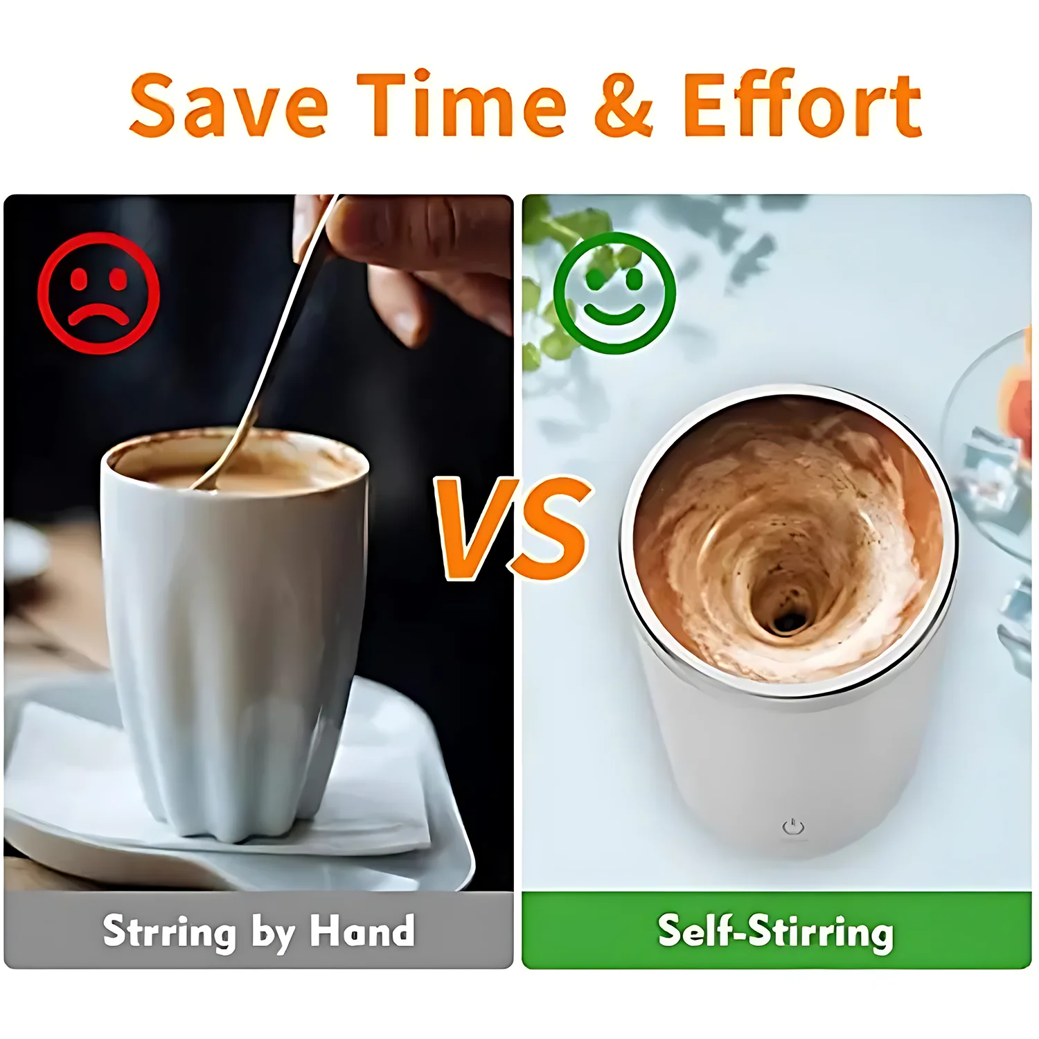 Automatic Stirring Cup Lazy Person's Magnetic Portable Refreshing Coffee Cup with Charging Function Electric Water Cup