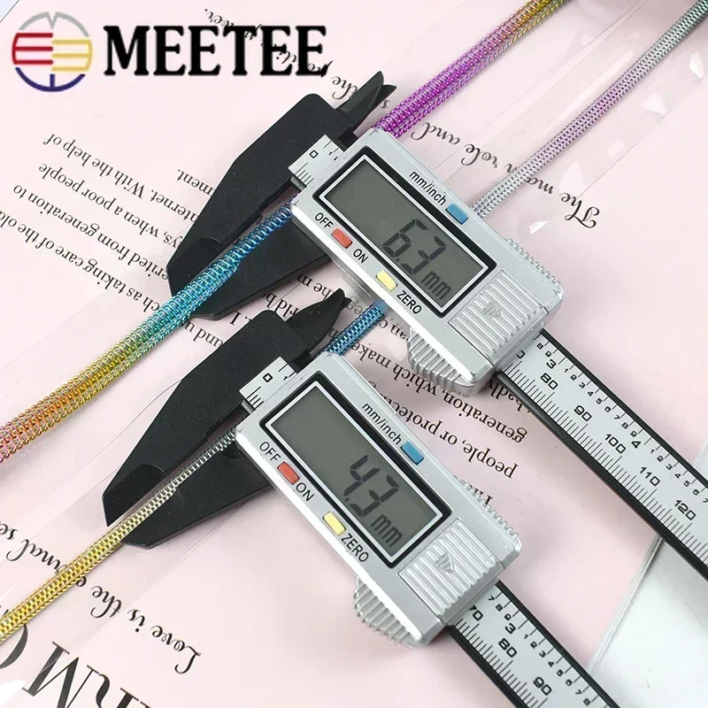 Meetee 2/5/10Meters 3# 5# Transparent PVC Nylon Zippers Clothes Raincoat Bag Zip Tape Repair Kit DIY Sewing Zipper Accessories