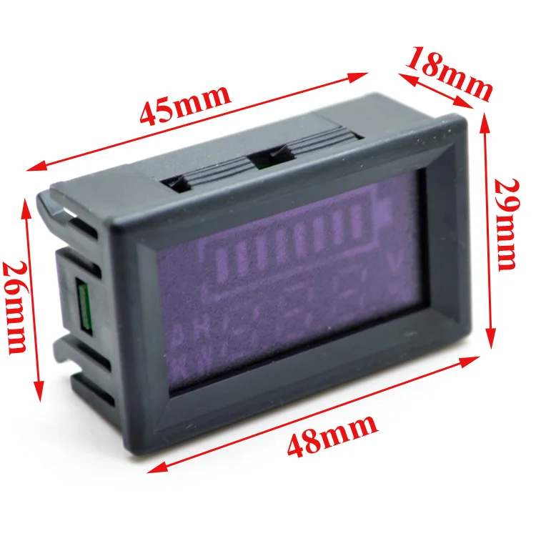 12-70V LED Digital Acid Lead Battery Tester Battery Capacity Indicator Voltmeter Voltage Tester Detector Monitor