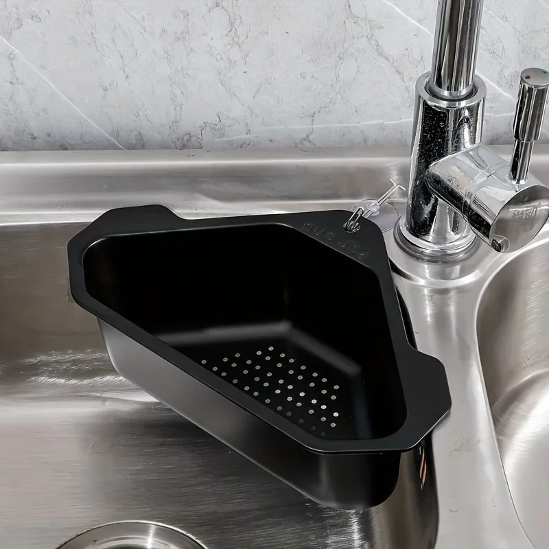1pc Kitchen Triangular Sink Strainer Fruit Vegetable Drainer Rack Sink Filter Shelf Drain Baskets Waste Filter Kitchen Tools