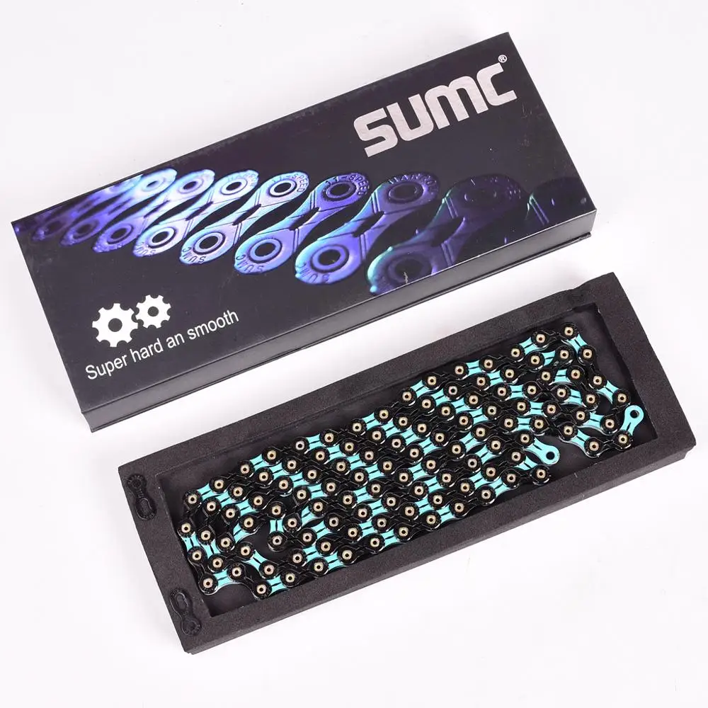 

Ultralight11 Speed Bicycle Chain 116L SX11SL Bicycle Chain with Chain Link for Mountain/Rod Bike Bicycle MTB Chain Colourful