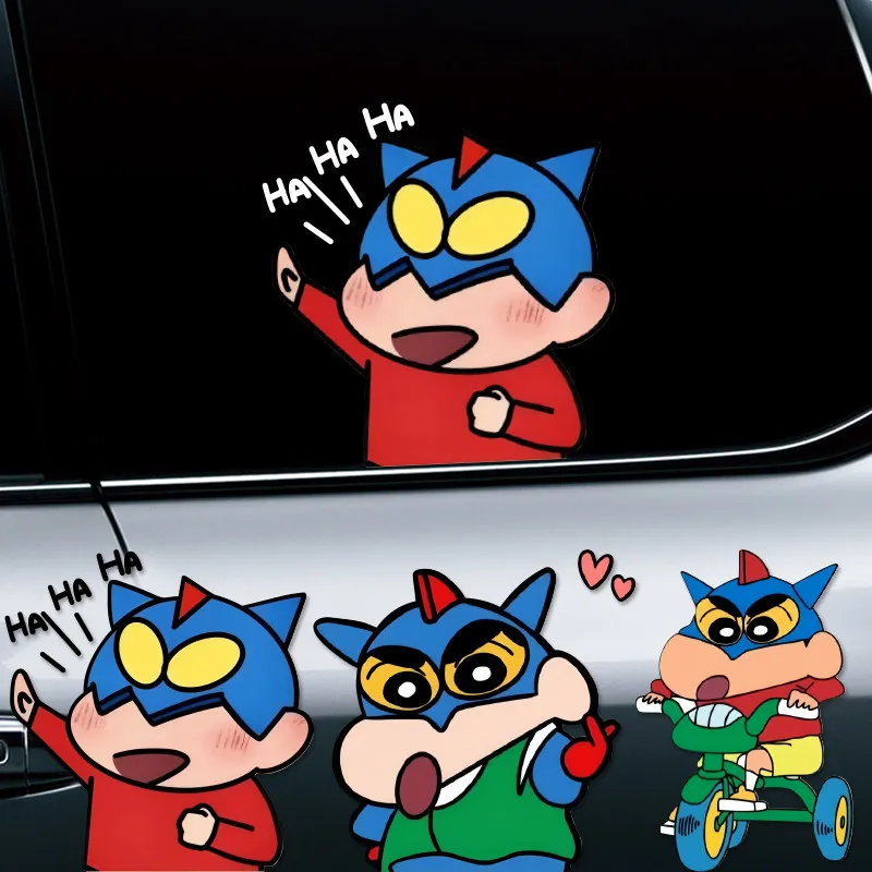 

Crayon small new moving superman personality creative car sticker for car laptop window decoration sticker