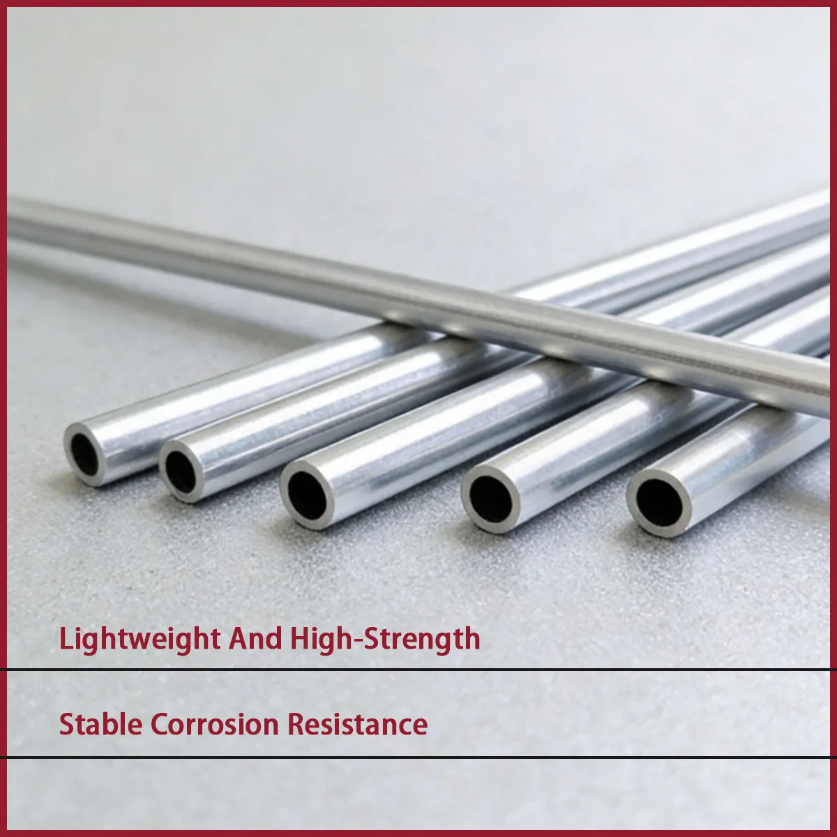 Aluminum alloy fine round tube with a diameter of 3-50mm is used for electronic devices, medical equipment, etc
