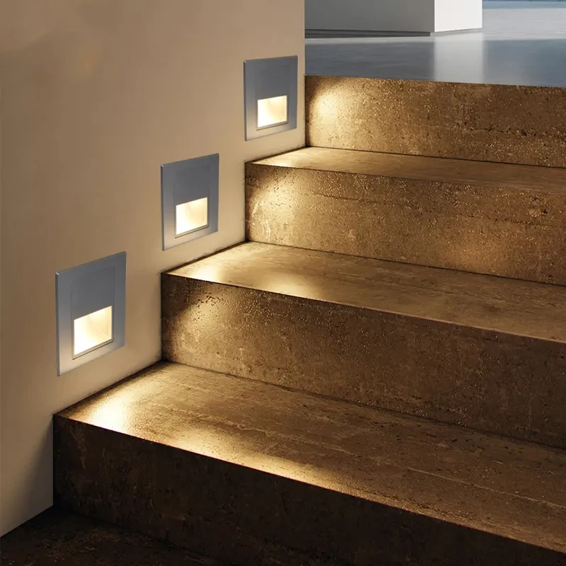 Smart Switch Human Motion Sensor Vier Kleuren Verlichting Hoek Led Muur Licht Trap Corridor Licht