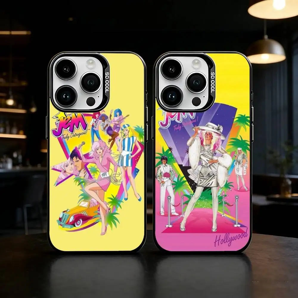 

Jem A-And M-Musical fantasy Phone Case Color Silver Shell For IPhone 17 16 15 14 13 12 11 Pro Max Plus